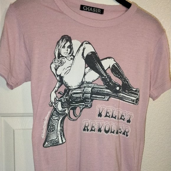 EXTREMELY RARE VELVET REVOLVER BABYDOLL SHIRT - Picture 2 of 8